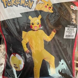 Pikachu Yellow Kids Halloween Costume - Medium (7-8)